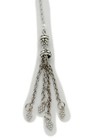 Women Necklace Silver Metal Chain Ethnic Tassel Fringes Charm Hook On Pendant