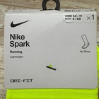3 Pair Nike Spark Running Socks Unisex 8-9 5 Neon Yellow Lightweight No Show