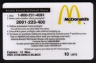 10m Ronald Mcdonald House Golf  Coke   Duck Head Batch   2001  6 95  Phone Card