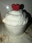 Rae Dunn  love  Cupcake W heart On Top Valentine Decor