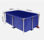 158gal Canvas Fish Pond Above Ground Koitank Foldable Aquarium Pool W drainvalve