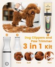 Oneisall Pet Clippers And Paw Trimmer Kit For Small Large Dogs Cats Low Noise