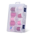 9 Rose Colors Embroidery Thread With Storage Box 800 Yards spools For Sewing