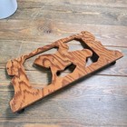Vintage Lone Ranger Wood Tie Coat Rack