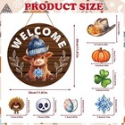 Wooden Highland Cow Welcome Sign Easter Seasonal Door Decor