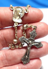 Sterling Silver Rosary Vintage Silver Beads 20 Inches 15 Grams Italy