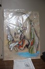 Dick Dueerstein Disney Pluto  fishin Fool  Giclee 18x24 47x50