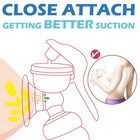 Manual Breast Pump - Adjustable Suction Silicone Hand Pump Breastfeeding  Sma   