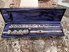 Emerson Sterling Silver Head Body   B Foot Open-hole Flute Eld Vintage