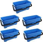 Professional 6 Gallon Heavy Duty Bucket 5-pack  Large Portable Cleaning Tool    