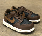  new  Toddler Baby Nike Dunk Low  td  Black cacao Wow  fb9107 006      