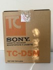 Sony Tc-d5m Black Portable Stereo Cassette Tape Recorder New In Box 