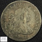 1797 16 Stars Small Eagle Draped Bust Silver Half Dime H10c - Damage