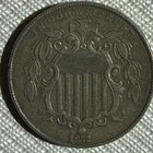 1872 Shield Nickel Xf    Au