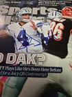 Dak Prescott Signed Sports Illustrated 10 17 16 Beckett Dallas Cowboys Football 