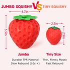 Strawberry Squishy-5 5 Inch Jumbo Slow Rising Squishys squeeze Toys giant Strawb
