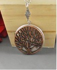 Large Silver Tree Locket Necklace Tree Of Life Jewelry Family Tree Necklace