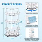 Sticker Display Rotating Display Stand Clear Business Card Holder Acrylic 3 Tier