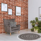 3d Falkirk Retro 10 1000 In  X 40 In  X 19 In  Vintage Brown Faux Brick Pvc Wall