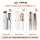Replacement Heads Generation 3 For New Finishing Touch Flawless Facial Hair Remo