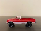 Custom Lifted 1 64 Greenlight 1983 Chevrolet K20 Scottsdale- Red