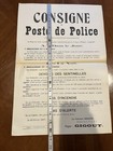 Wwi 1917 French Military Poster Police Guard Order Broadside Document Eperna