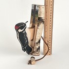 Woodpecker Door Knocker Carving Hand Made Signed Terry Borsman 8    Cabinet Rustic