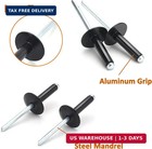 Ispinner 100pcs 3 16  X 3 4  Large Flange Aluminum Blind Rivets  Pop Rivets Grip