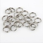 1000x Split Rings Silver Or Black Nickel Stainless Steel Fishing Tackle Lure Usa