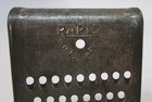 Primitive Old 1900 s Rapid 4x9 Tin Steel Antique Hand Food Grater