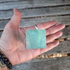 Blue Fluorite Cube   Hexahedron  Soul Purpose  Intuition  Source Connection