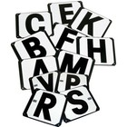 Screw-on Metal Dressage Arena Markers Letters Set Of 12 Wall Mounted