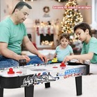 Goplus Air Hockey Table  42 Inch Tabletop Game With Led White 