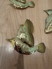 Vintage Homco Brass Flying Birds Wall D  cor Home Interiors Mcm Retro Set Of 3