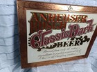 Vintage Anheuser Busch Classic Dark Beer Mirror Bar Sign 24x19 Framed Wall Decor