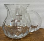 John Jameson Irish Whiskey  Clear Glass Water Pitcher Jug Decanter With Handle