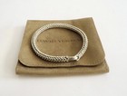 David Yurman Men s Sterling Silver Chevron Bead Bracelet -medium