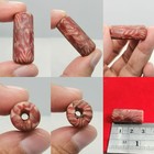 Old Roman  Red Swirl Glass Trade Bead  Rare Handmade Mosaic Tube Bead  Tribal