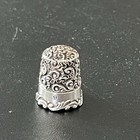 Antique Sterling Thimble Louis Xv Ketcham   Mcdougall Size 9 Scroll Design
