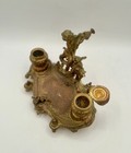 Rare Antique Art Nouveau Cherub Inkwell Desk Stand French European