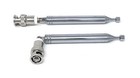 2 X Telescopic Bnc Antennas 10-sections For Radio Scanners wireless Mic vhf uhf