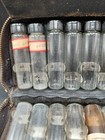 Vtg Antique Homeopathic Apothecary Medical Kit Folding Leather Case 18 Vials Dr 