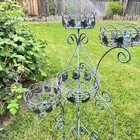 4 Tiered Vintage Victorian Style Folding 36in Plant Stand