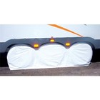  3983 White Small Triple Axle Tyre Gard Wheel Cover 
