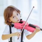 1 2 Size Kid Pink Basswood Acoustic Violin Fiddle With Case Bow Rosin