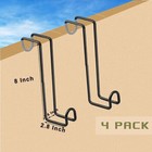 4x8 Inch Tack Hook heavy Duty Metal Over Rail Tack Hooks Stall Hooks For Hanging