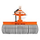 Mechmaxx 60  Offset Landscape Rake With 30 Tines 3 Point Hitch Tractor lra60