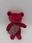 Grateful Dead - Bean Bear - By Liquid Blue -  scarlet  Bear - Rare - New   Tags