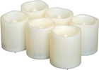Battery Operated Flameless Led Votive Candles Warm White Light 6 Pack