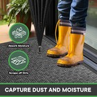 Heavy Duty Front Door Mat Non Slip Outdoor Welcome Entrance Rug Dirt Trapper